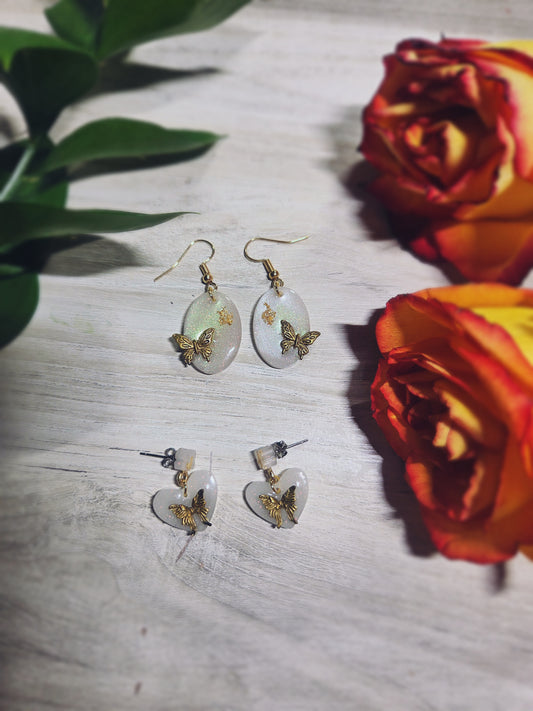 🧡Elegant Butterfly Earrings🧡 (Gold) Set of 2