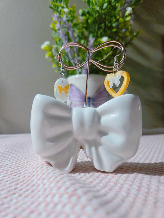 💛Hearth Butterfly Earrings💛 (Yellow) Set of 2