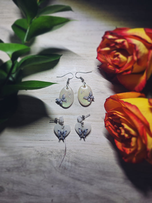 🩶Elegant Butterfly Earrings🩶 (Silver) Set of 2