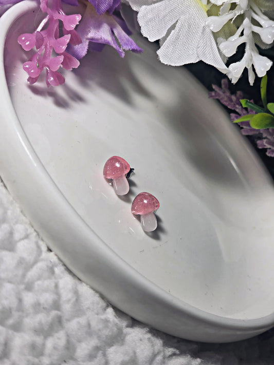 🍄Glittery Mushroom Earrings🍄